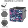 LFDSPYJE Foldable Storage Bins, 6-Pack, Scribble and Drawing Pattern view 3