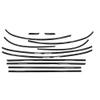 Exterior Window Weatherstripping for Mini Cooper R60 2010–2016, Chrome-Black Side Molding view 1