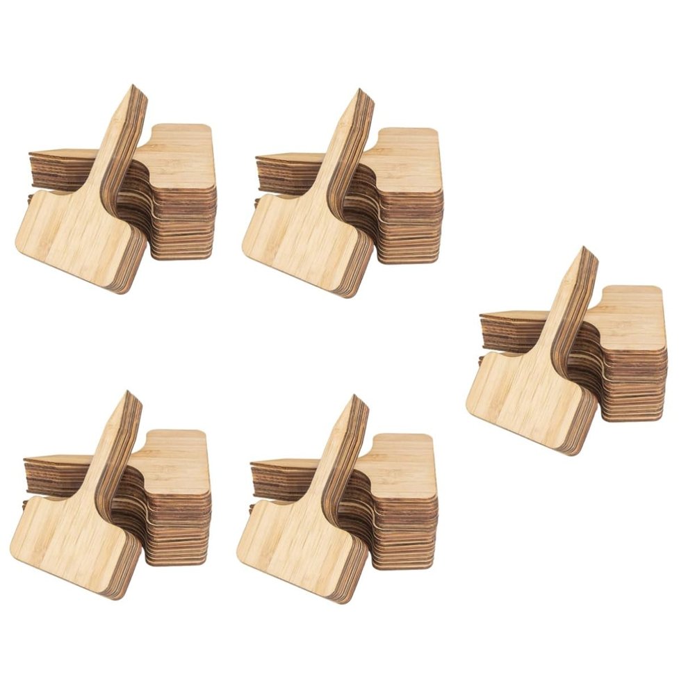 Supvox 5 Sets Wooden Plant Labels, Garden Markers, 30 Pieces Each