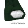 TexDeko Outdoor Garden Bench Cushion 140 x 50 x 8 cm, Dark Green view 4