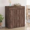 Lauuoeriau Sideboard, Brown Oak, 80 x 42.5 x 93 cm, Engineered Wood view 1