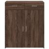 Lauuoeriau Sideboard, Brown Oak, 80 x 42.5 x 93 cm, Engineered Wood view 4