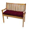 TexDeko Outdoor Garden Bench Cushion 110 x 50 x 8 cm, Bordeaux view 1