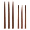 UPTALY 6 Pairs Black Walnut Wood Chopsticks, 3 Long + 3 Short view 1