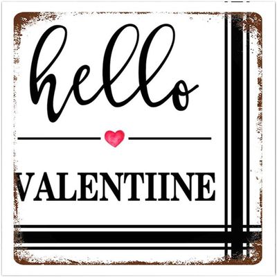 Valentine's Day Pillowcase, Decoration, Personalized Sign, Name Plaque, Relief-Carved Letters, Solid, Beautiful Easter Horror, 14 x 20 cm