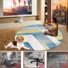 Round Non-Slip Chair Mat for Hard Floors and Carpets, 160 cm view 3