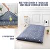 LDLCYCN Zippered Japanese Floor Futon Mattress Cover, 200 x 220 cm view 4