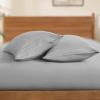 AJMDGW 2-Pack Microfiber Pillowcases, King Size, Green Bed Pillow Covers with Envelope Closure, 1800 Thread Count, Soft & Shrinkage-Resistant (Light Grey, King 20" x 40") view 4