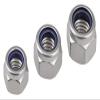 100-Piece M6–M12 Stainless Steel 304 Left-Hand Thread Nylock Locknut Set, Nylon Insert, Industrial Use (M12) view 1