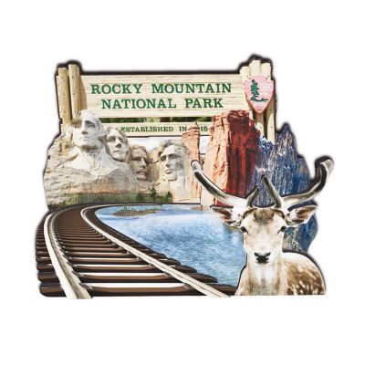 Orlaybar Rocky Mountain National Park 3D Decorative Refrigerator Magnet