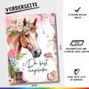 Celebr8te 12 Horse Glitter Invitations for Girls' Birthday Parties view 2