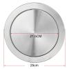 Stainless Steel Countertop Trash Can Lid with Swing Flap view 2