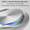 Stainless Steel Countertop Trash Can Lid with Swing Flap view 4