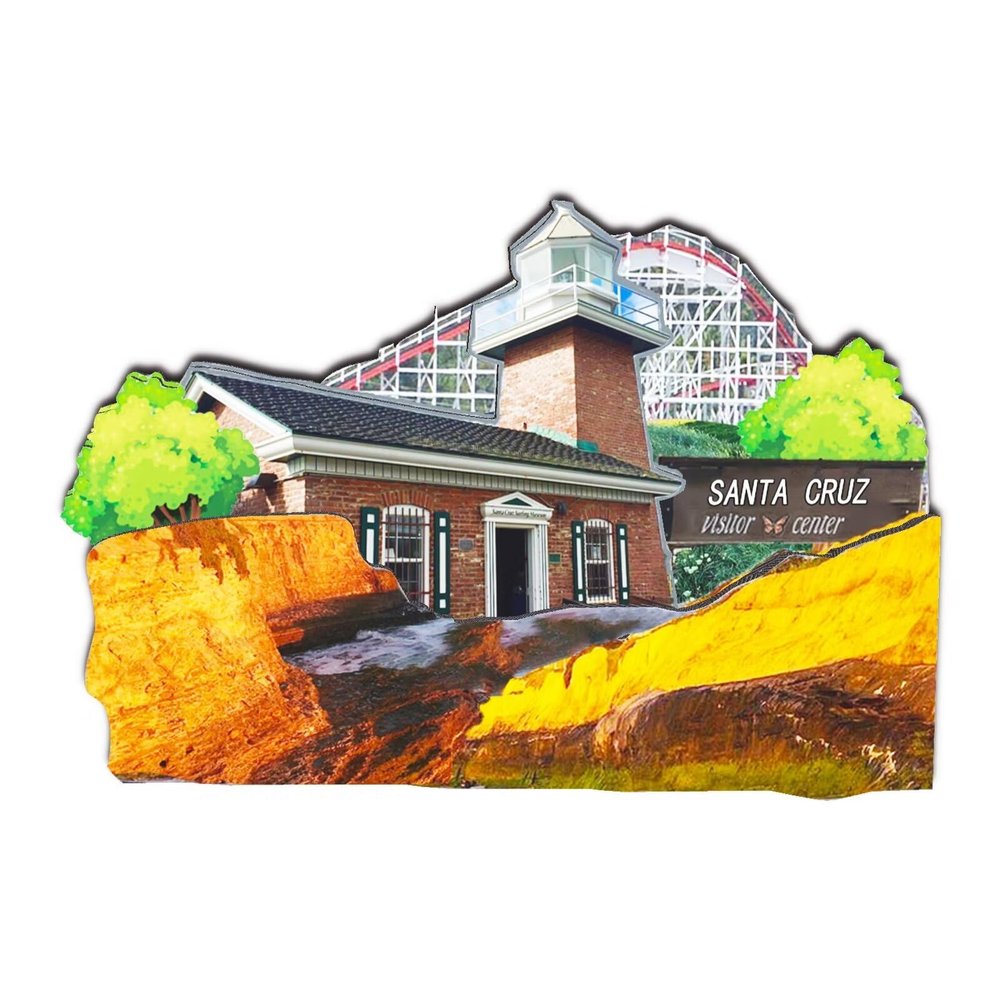 Orlaybar 365 Decorative Magnet – Santa Cruz, USA Travel Souvenir