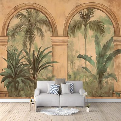 Palm Plant Photo Wallpaper 200 x 140 cm, Nonwoven, 3D Effect