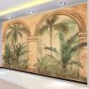 Palm Plant Photo Wallpaper 200 x 140 cm, Nonwoven, 3D Effect view 3