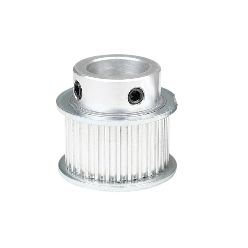 30T Curvilinear-Tooth Timing Pulley for 3-Mode Rubber Belts, 5/6/6.35/8/10/12/14/15/16/17 mm Bore, 15 mm Width