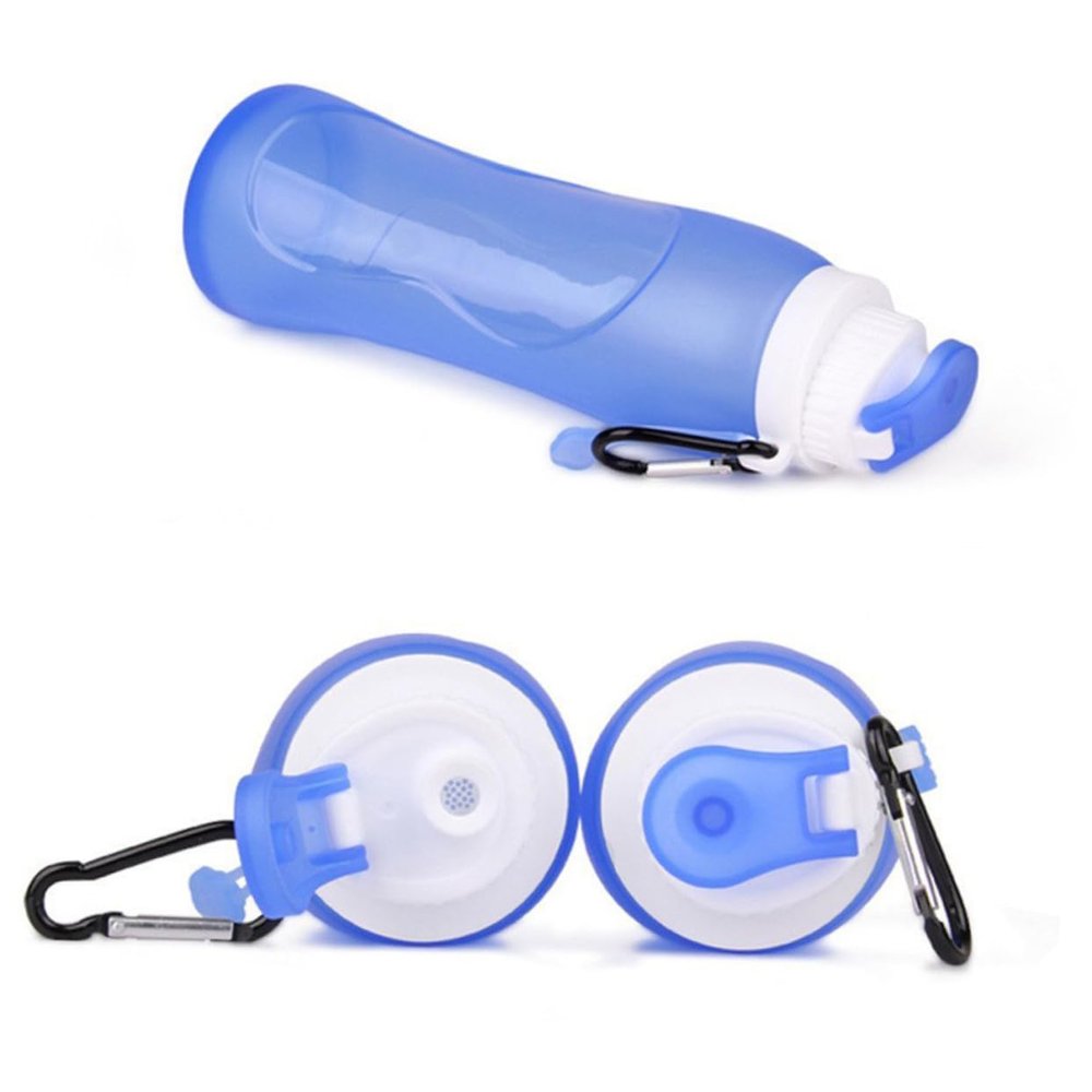 BESPORTBLE Collapsible Silicone Water Bottle for Travel, Camping, Hiking and Sports, Wide Opening for Easy Filling and Emptying