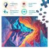 Puzzle for Adults and Children, 1,000 Pieces, Colorful Mountain Scenery, Wooden Puzzle, 75 x 50 cm view 4