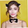 SOIMISS 5-Piece Fingerless Cat Paw Gloves Set with Tail Accessories for Costumes, Cosplay, Parties and Festivals, Black, for Girls and Adults view 3