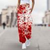 pvucpot Problem Solved Gothic Jogger Pants with Blood-Spot Print view 2
