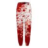 pvucpot Problem Solved Gothic Jogger Pants with Blood-Spot Print view 3