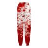 pvucpot Problem Solved Gothic Jogger Pants with Blood-Spot Print view 4