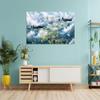 Diamond Painting Home Decor Gift, 5D DIY Full-Drill Kit, Mountains and Cities, Square Drills, 90 x 45 cm view 2