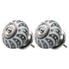 CQCQC Ceramic Cabinet Knobs, 2-Pack, Gray view 1