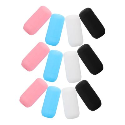 12 Silicone Covers for Travel Shampoo and Lotion Bottles