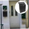 Decorative Iron Wall-Mounted Mailbox with Lock for Office and Reception view 3