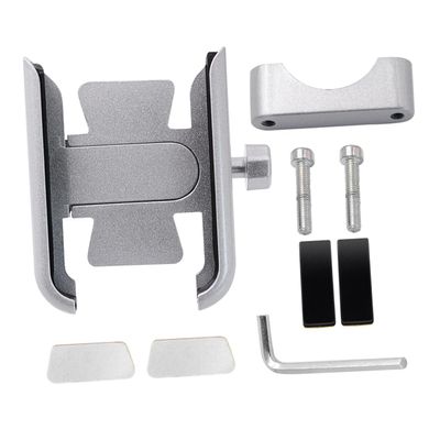 PartyKindom Aluminum Alloy Phone Holder, Silver