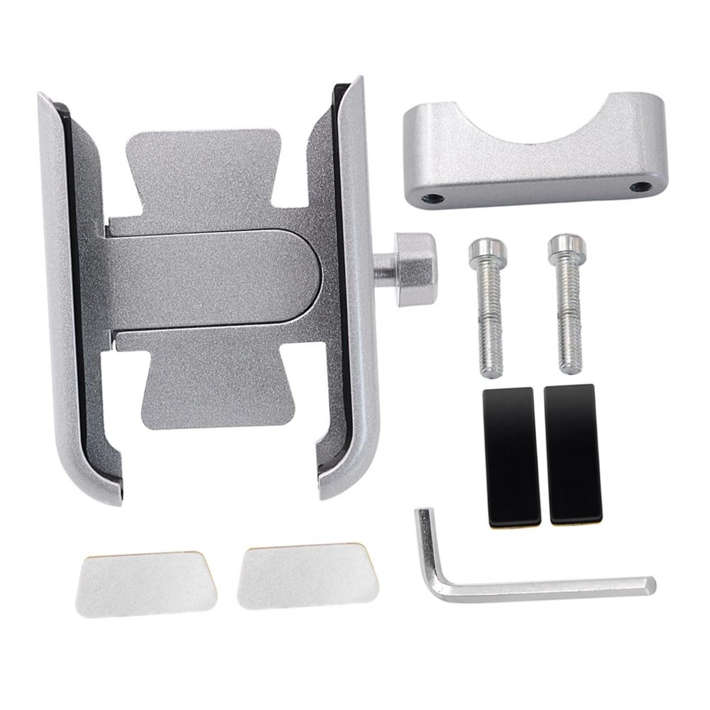 PartyKindom Aluminum Alloy Phone Holder, Silver