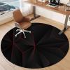 Tkuhknag Round Floor Protection Mat for Office and Gaming Chairs, 80 cm view 2