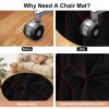 Tkuhknag Round Floor Protection Mat for Office and Gaming Chairs, 80 cm view 4