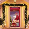 Christmas Door Cover with Festive Design view 2