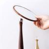 GFHTRELY Walnut Wood Vanity Mirror with Tray view 3