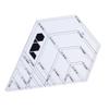 Tofficu Diamond-Shaped Acrylic Quilting Ruler, Precise Transparent Patchwork Tool with Clear Scales for Sewing and Crafts view 1