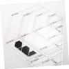 Tofficu Diamond-Shaped Acrylic Quilting Ruler, Precise Transparent Patchwork Tool with Clear Scales for Sewing and Crafts view 2