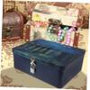 Tofficu Small Tinplate Box with Lock for Small Items view 4