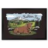 speecheese Doormat, 35 x 50 cm, Cow, Peaceful Mountain Landscape, “Kuhten Tag” view 1