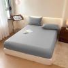 JIANINGHOME Cotton Jersey Fitted Sheet with All-Around Elastic, 150 x 200 cm view 2