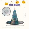 HTTUP Funny Halloween Hats with Hong Kong Print, Witch Hats for Men and Women view 3