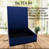 NEUSER PAPIER Gift Boxes with Hinged Lids, 4-Pack, DIN A4, Dark Blue, 334 x 242 x 65 mm view 2