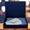 NEUSER PAPIER Gift Boxes with Hinged Lids, 4-Pack, DIN A4, Dark Blue, 334 x 242 x 65 mm view 4