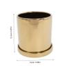 VINTORKY Electroplated Ceramic Flower Pot for Succulents and Cacti with Drainage Hole and Saucer view 4