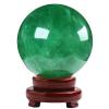 DECORN Green Fluorite Crystal Ball with Stand, 7.1 in view 1