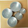 Ciieeo 5-Piece Stainless Steel Food Storage Containers, Stackable, Silver, Leakproof view 4