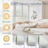 Frosted Window Film Strip 19.7 x 232.3 in, Self-Cling, Heat-Reflective, Privacy view 4