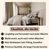 Amqua Egyptian Cotton Mako Satin Bedding Set 200 x 220 cm, Taupe view 4